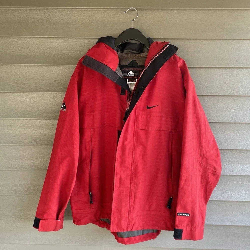 Vintage Nike ACG All Conditions Gear Jacket Men's Medium Red 90s Y2K